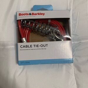 Boots and Barkley cable tie-out. From Target. NIB.
